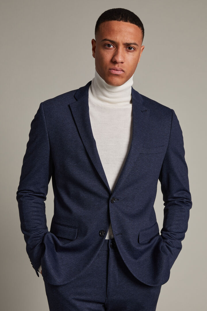 MATINIQUE - George Jersey Blazer - Dark Navy