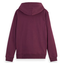 Load image into Gallery viewer, SCOTCH &amp; SODA - Essential Logo Badge Zip Hoodie in Dark Grape
