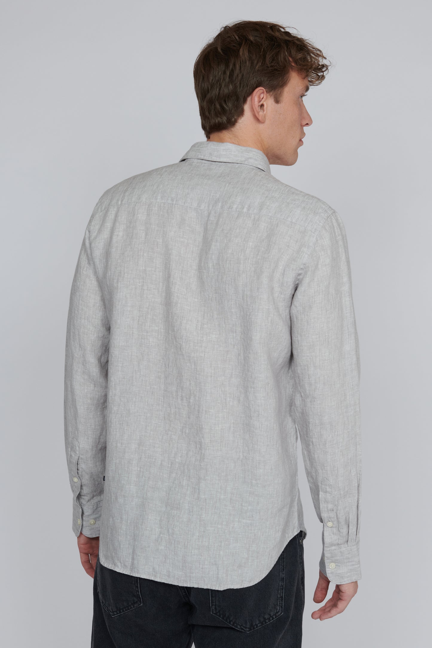 MATINIQUE - Marc Linen Shirt in Ghost Grey