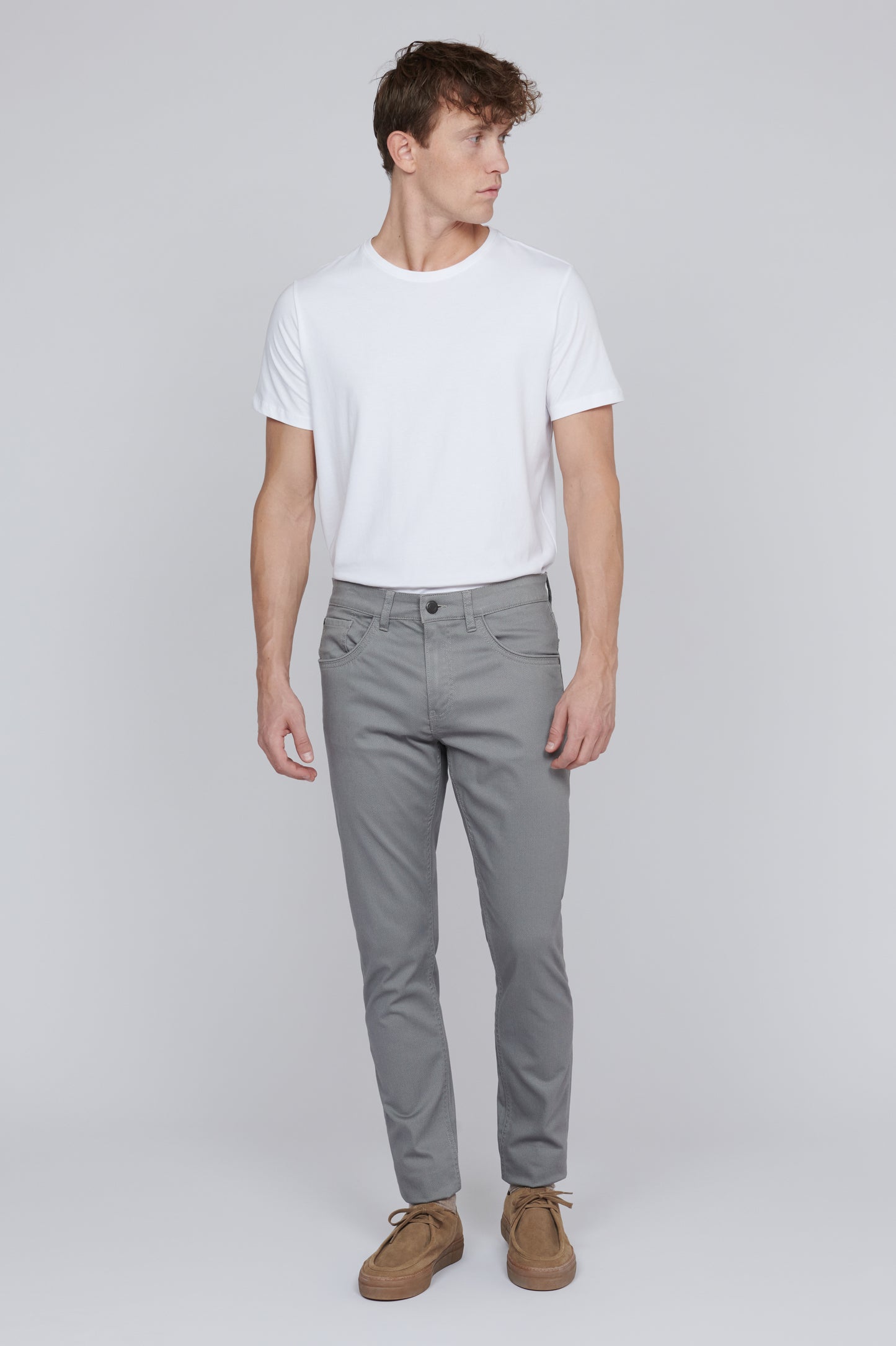 MATINIQUE - Pete Pants in Ghost Grey texture