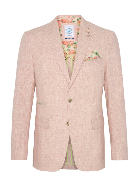 A FISH NAMED FRED - Blazer Small Check in Rose Pink