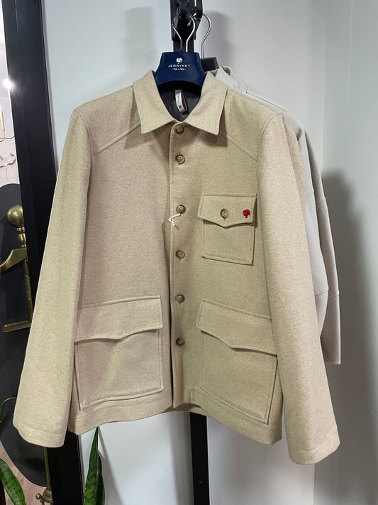 JERRY KEY - Notch Jacket in Sand