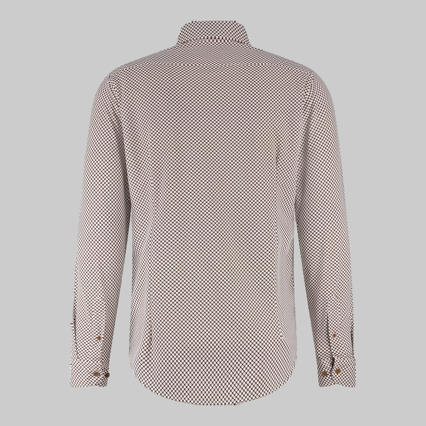 Blue Industry - Knit Stretch Shirt (Brown Dot)