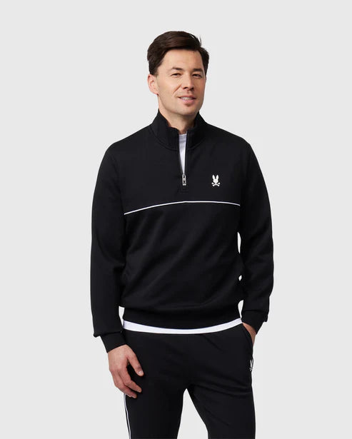 PSYCHO BUNNY - Leon Half Zip Sweatshirt