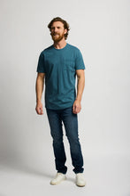 Load image into Gallery viewer, EASY MONDAYS - Slub Cotton Pocket Tee in Vintage Navy
