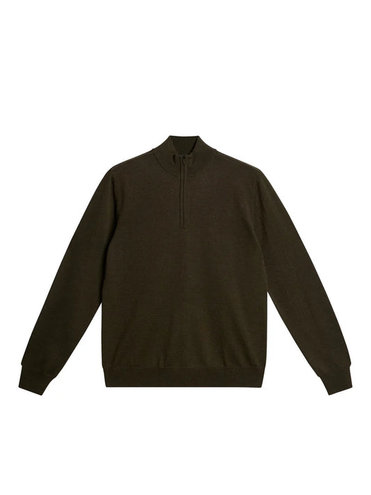 J.LINDEBERG - Kiyan Quarter Zip Merino Wool Sweater