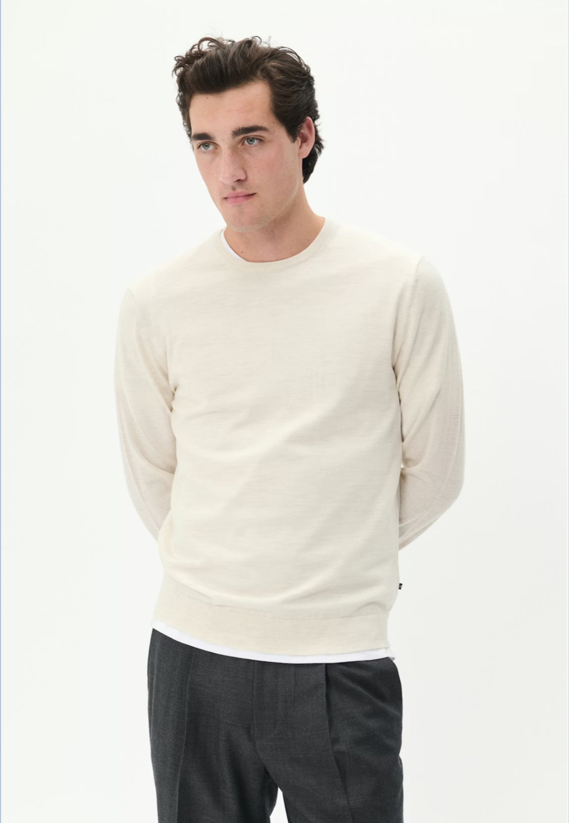 MATINIQUE - Margrate Merino in Off White Melange