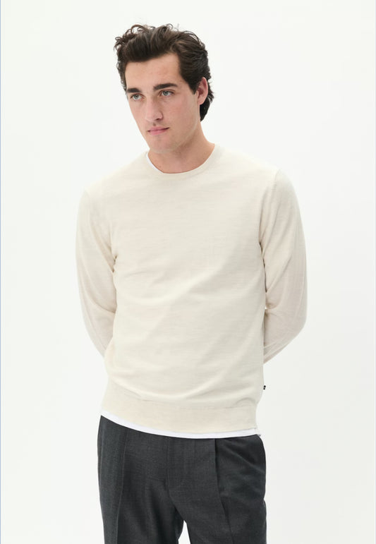 MATINIQUE - Margrate Merino in Off White Melange