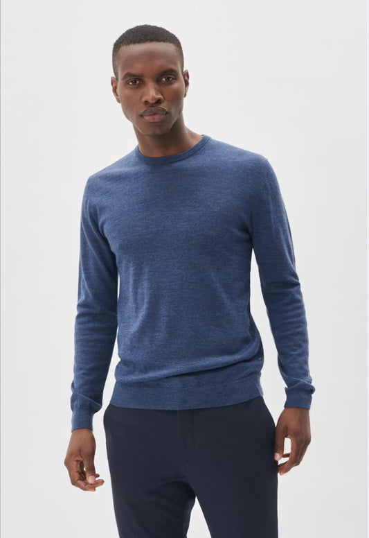 MATINIQUE - Margrate Merino Pullover in Vintage Blue