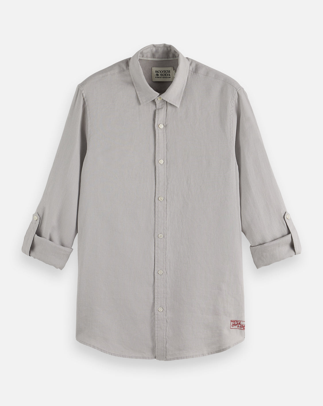 SCOTCH & SODA - Linen Regular Fit Shirt in Drizzle