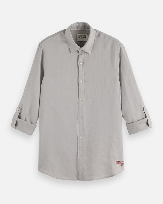 SCOTCH & SODA - Linen Regular Fit Shirt in Drizzle