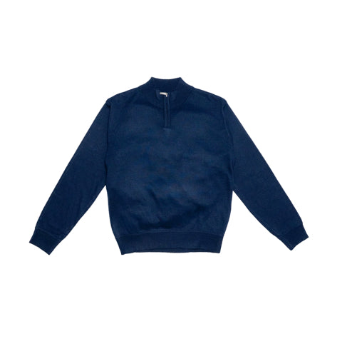 Isaac Mizrahi - Boys Quarter Zip Sweater (Navy)