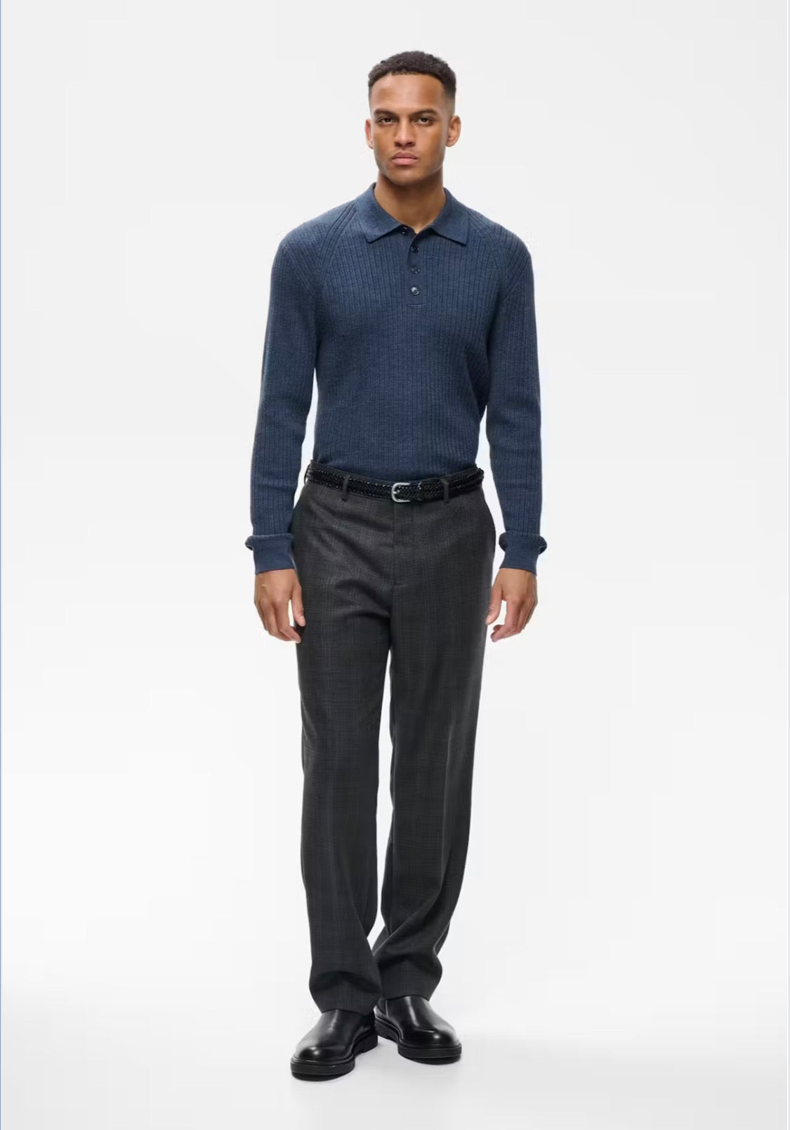 MATINIQUE - Wesley Pant in Dark Grey Melange