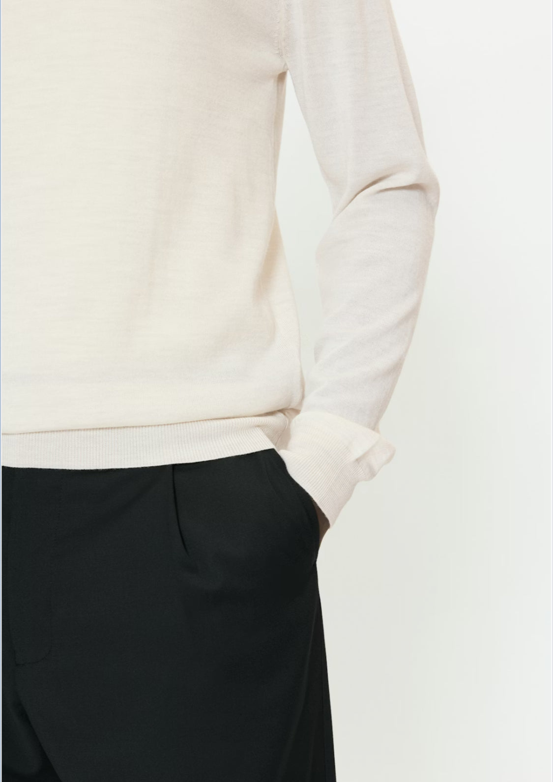 MATINIQUE - Margrate Merino in Off White Melange