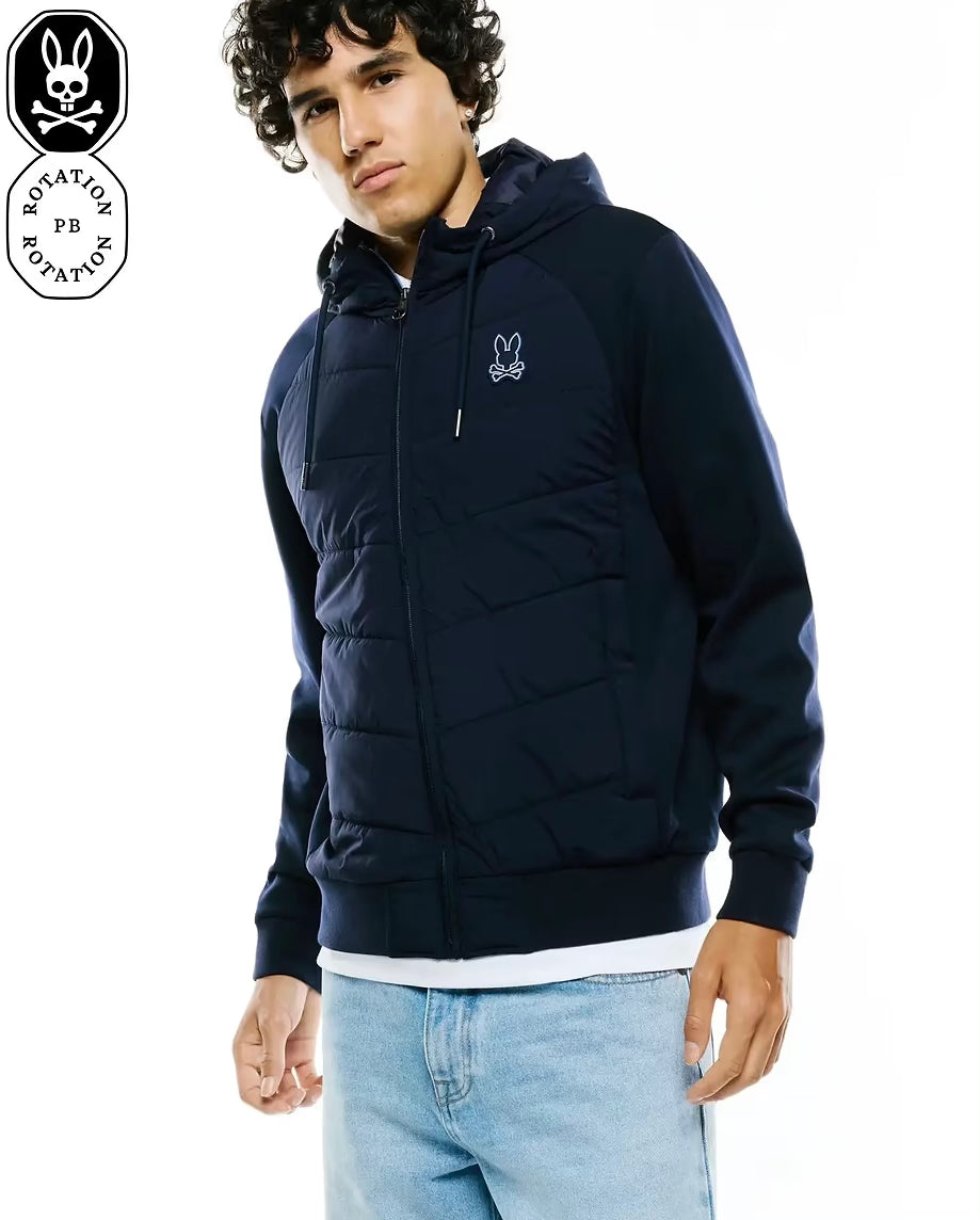PSYCHO BUNNY - Gordley Mixed Media Jacket