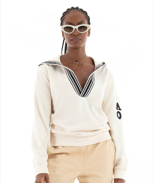 Scotch & Soda - V-neck Sailor Hooded Sweatshirt