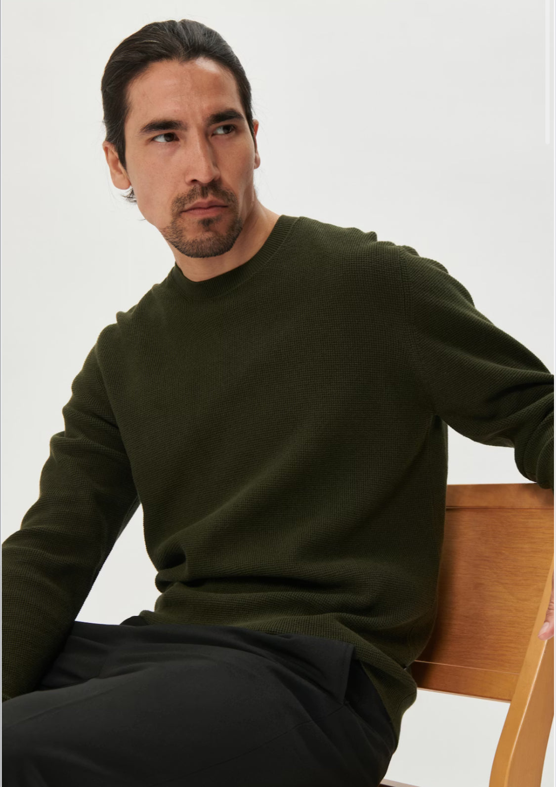 MATINIQUE - Lagoon Pullover in Dark Forest