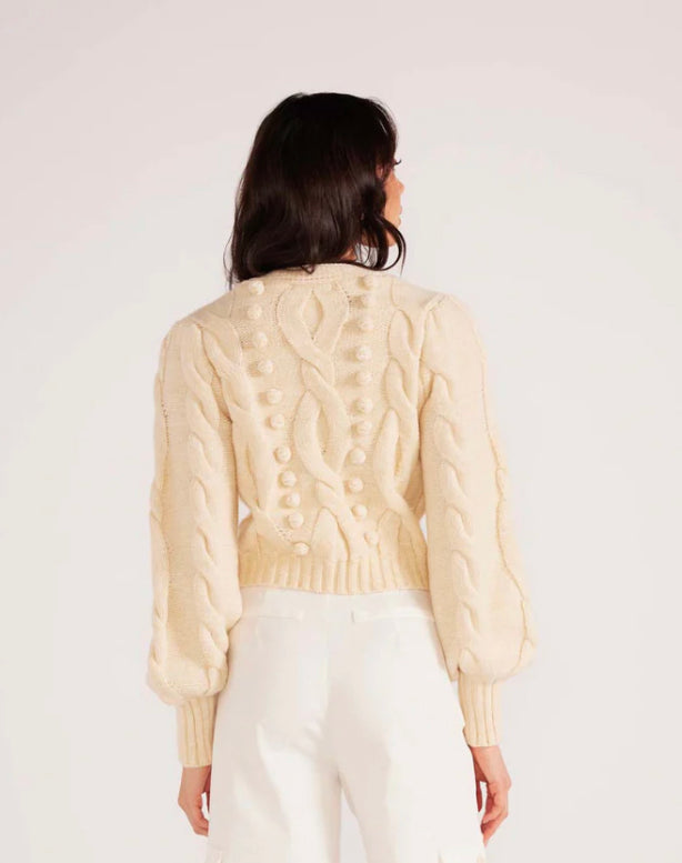 MINKPINK - Myrtle Cable knit Cardigan