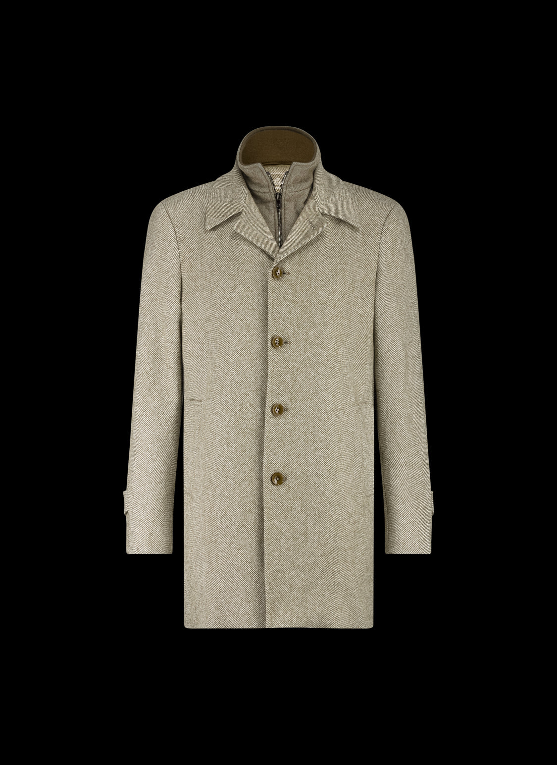 BLUE INDUSTRY - Coat with Removable Inlay in Beige