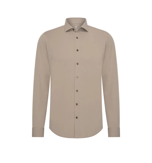 BLUE INDUSTRY - Stretch Luxe Shirt in Taupe