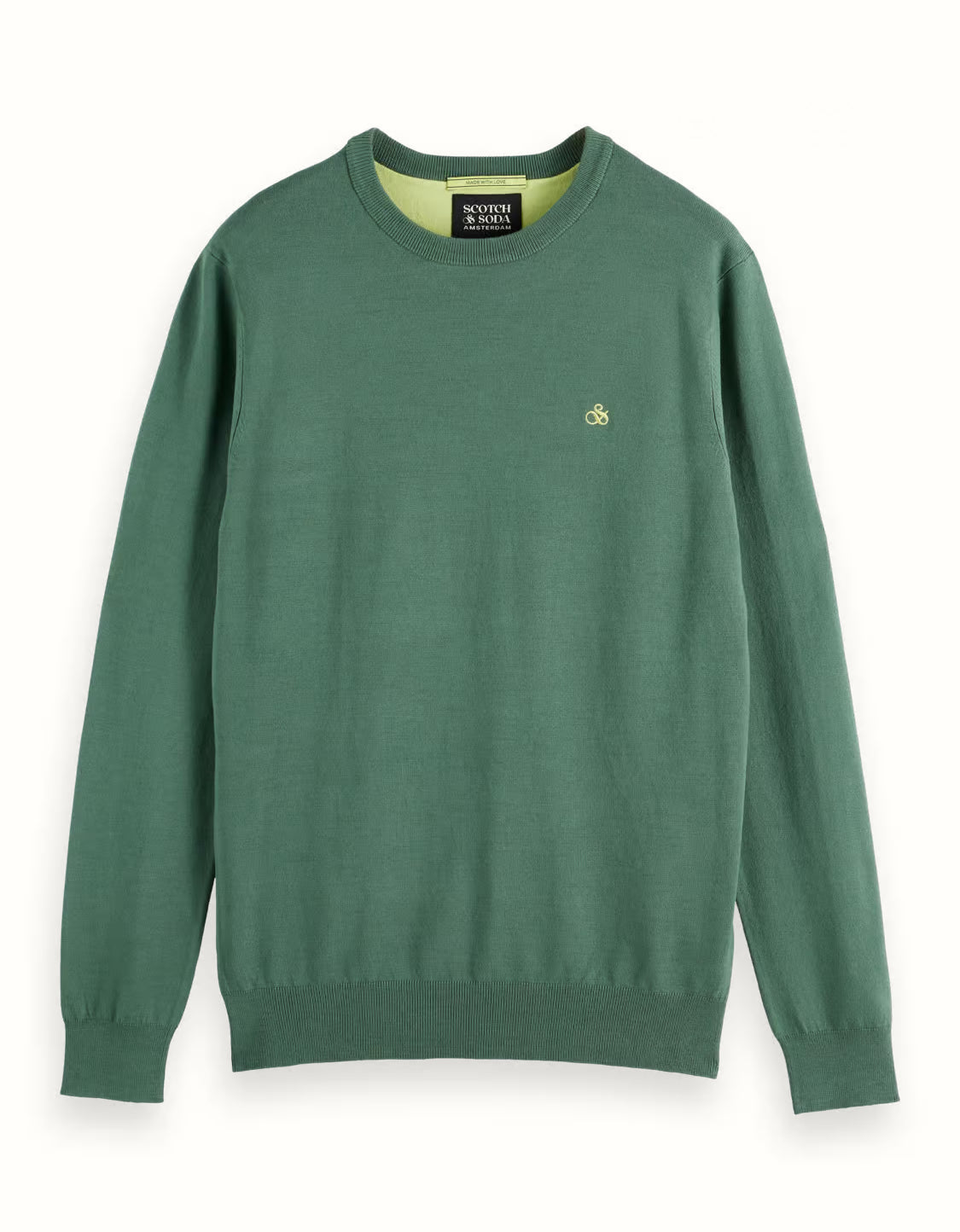 SCOTCH & SODA - Regular Fit Crewneck in Sage Green