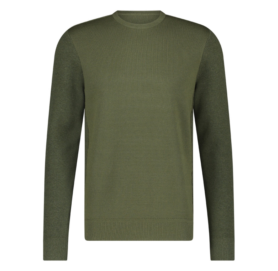 BLUE INDUSTRY- Luxe Knit Crewneck in Olive