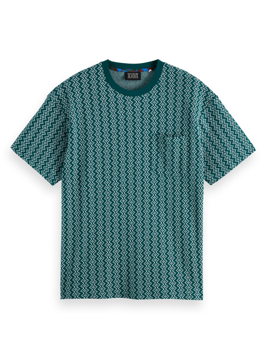 SCOTCH & SODA - Jacquard Relxed Fit Tee