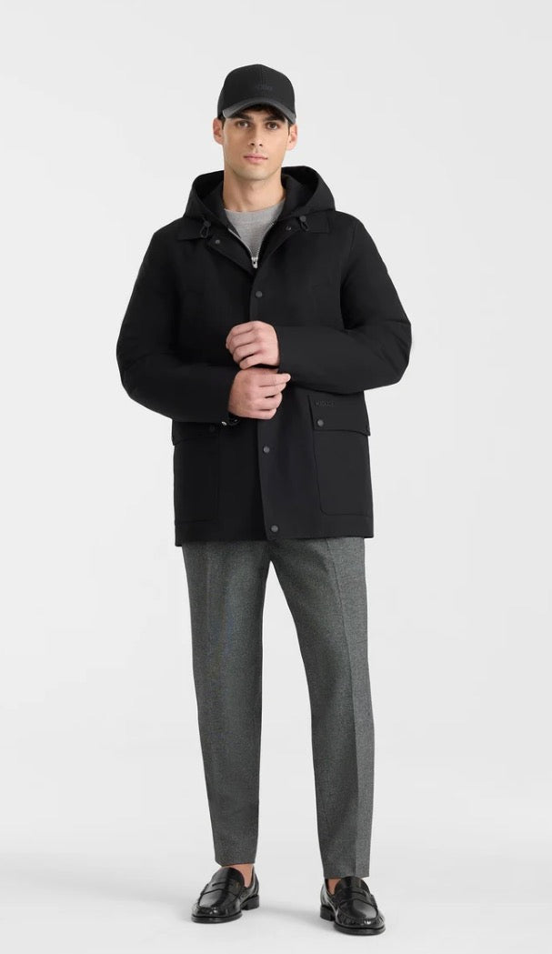 MACKAGE - Alec 3-in-1 Short Balmacaan Coat with Removable Down Liner