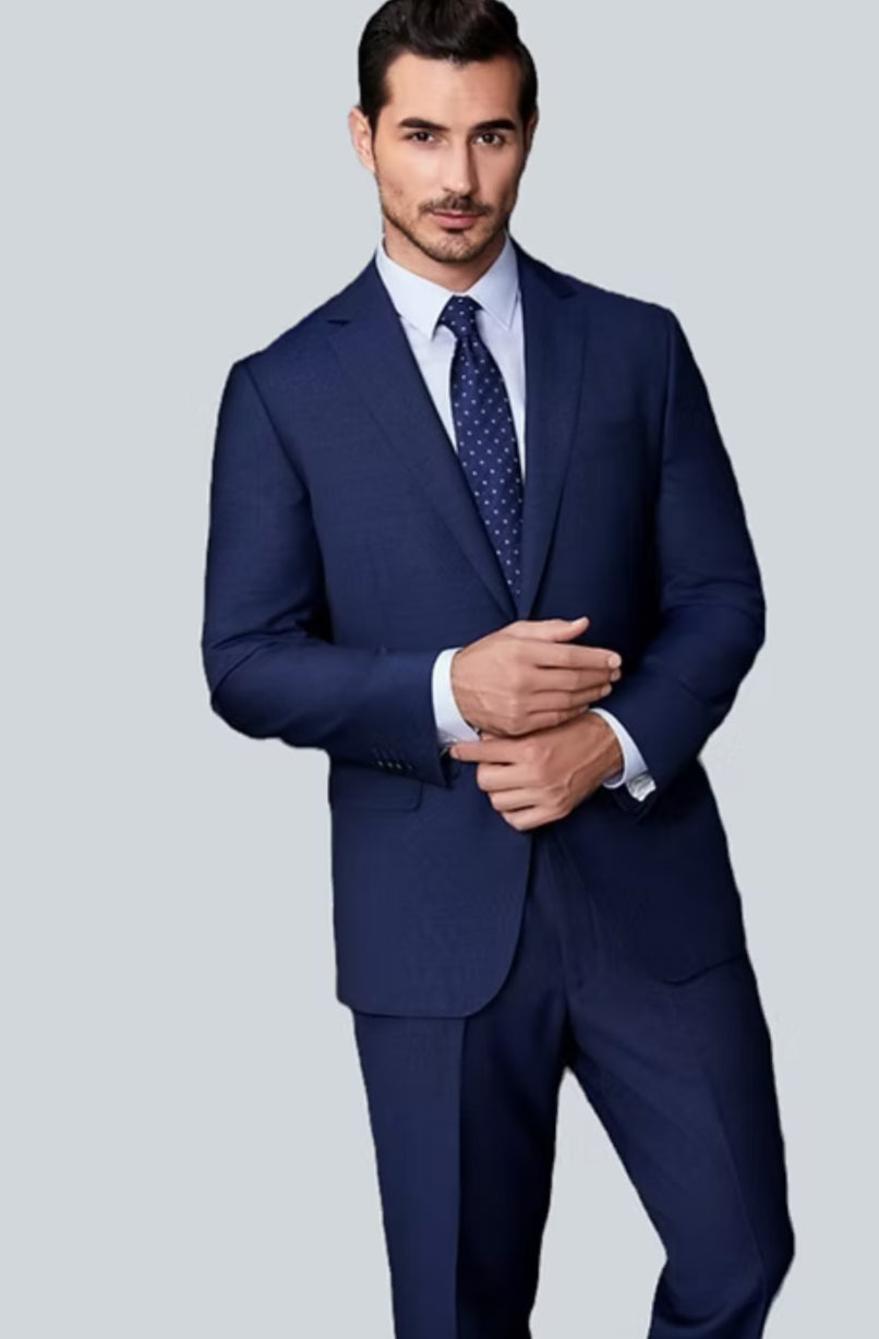 PAUL BETENLEY - Ronaldo Suit Jacket in Sapphire Blue
