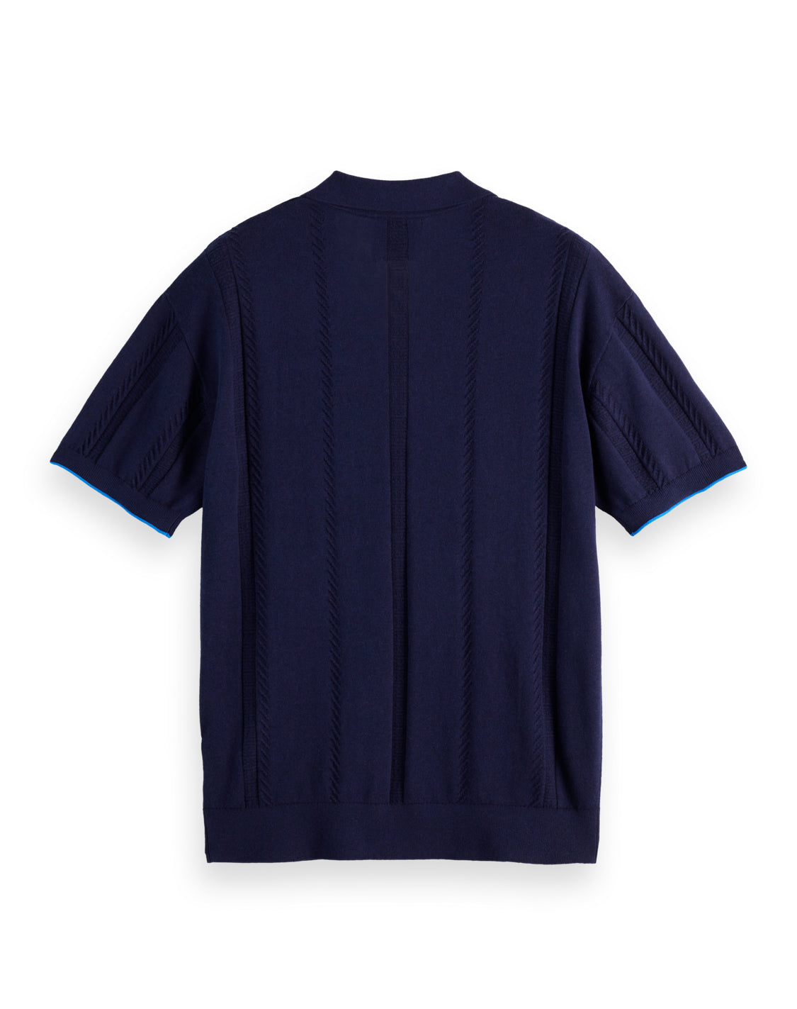 SCOTCH & SODA - Knitted V-Neck Relaxed Fit Polo