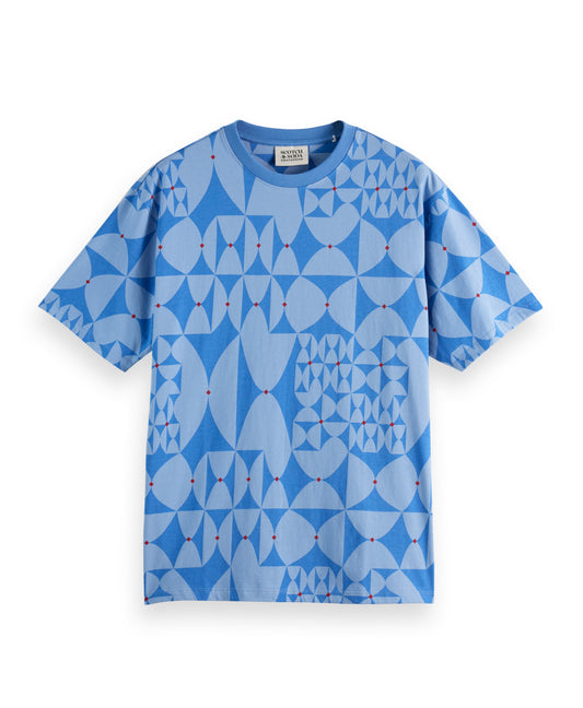 SCOTCH & SODA - Diamond Print Relaxed Fit T-Shirt