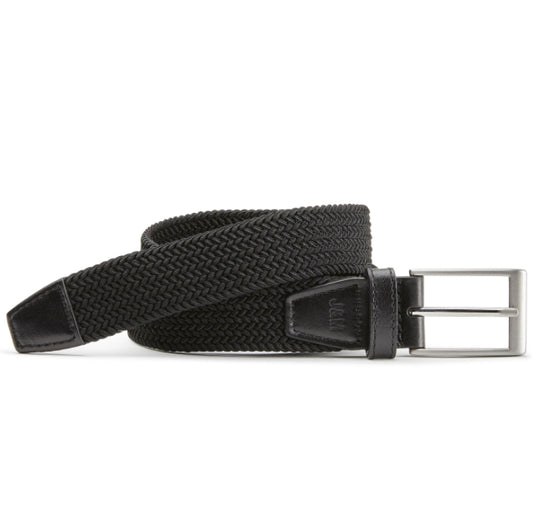 JOHNSTON & MURPHY - Woven Stretch-Knit Belt