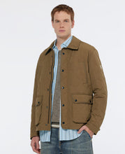 Load image into Gallery viewer, SCOTCH &amp; SODA - Geometric Quilted Coat in Golden Brown
