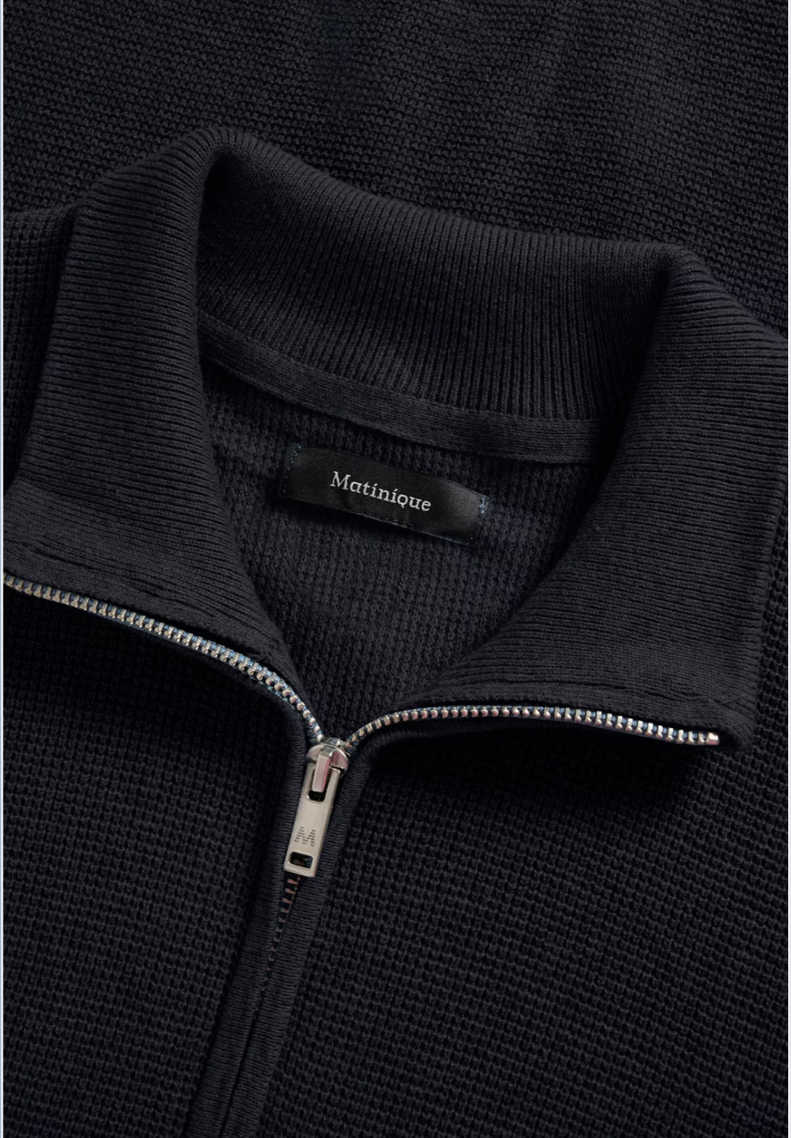 MATINIQUE - Lagoon Z 1/4 Zip Pullover in Dark Navy