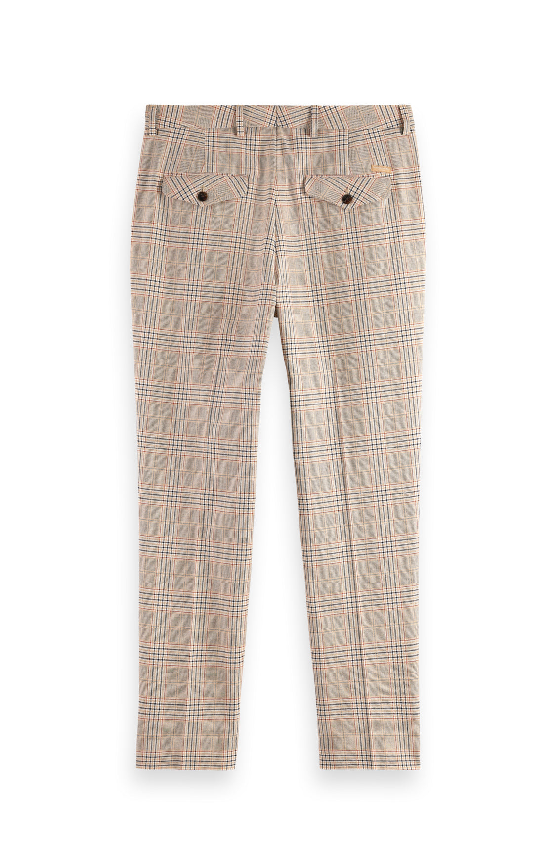 SCOTCH & SODA - Blake Regular Slim Fit Chino - Caramel Check