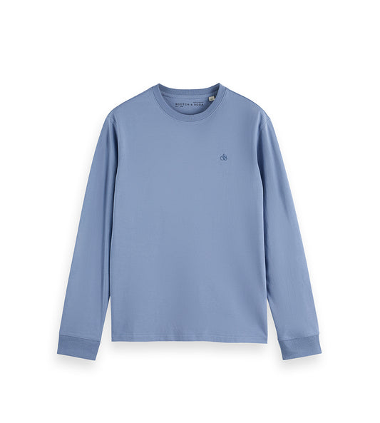 SCOTCH & SODA - Chest Logo Regular Fit Long Sleeve T-Shirt