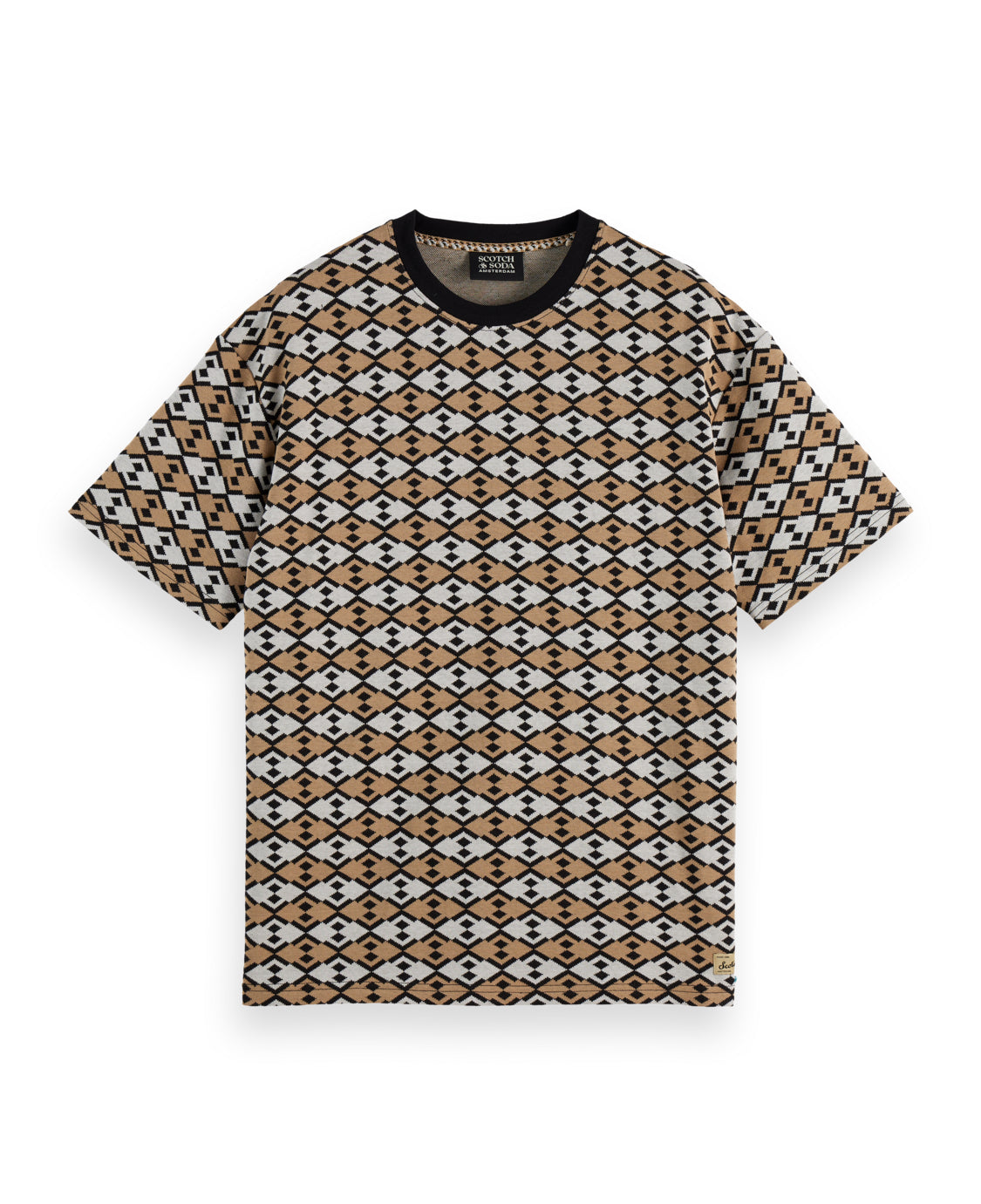 SCOTCH & SODA - Relaxed Fit Jacquard T-Shirt