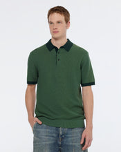 Load image into Gallery viewer, SCOTCH &amp; SODA - Structured Knitted Polo in Sage Green
