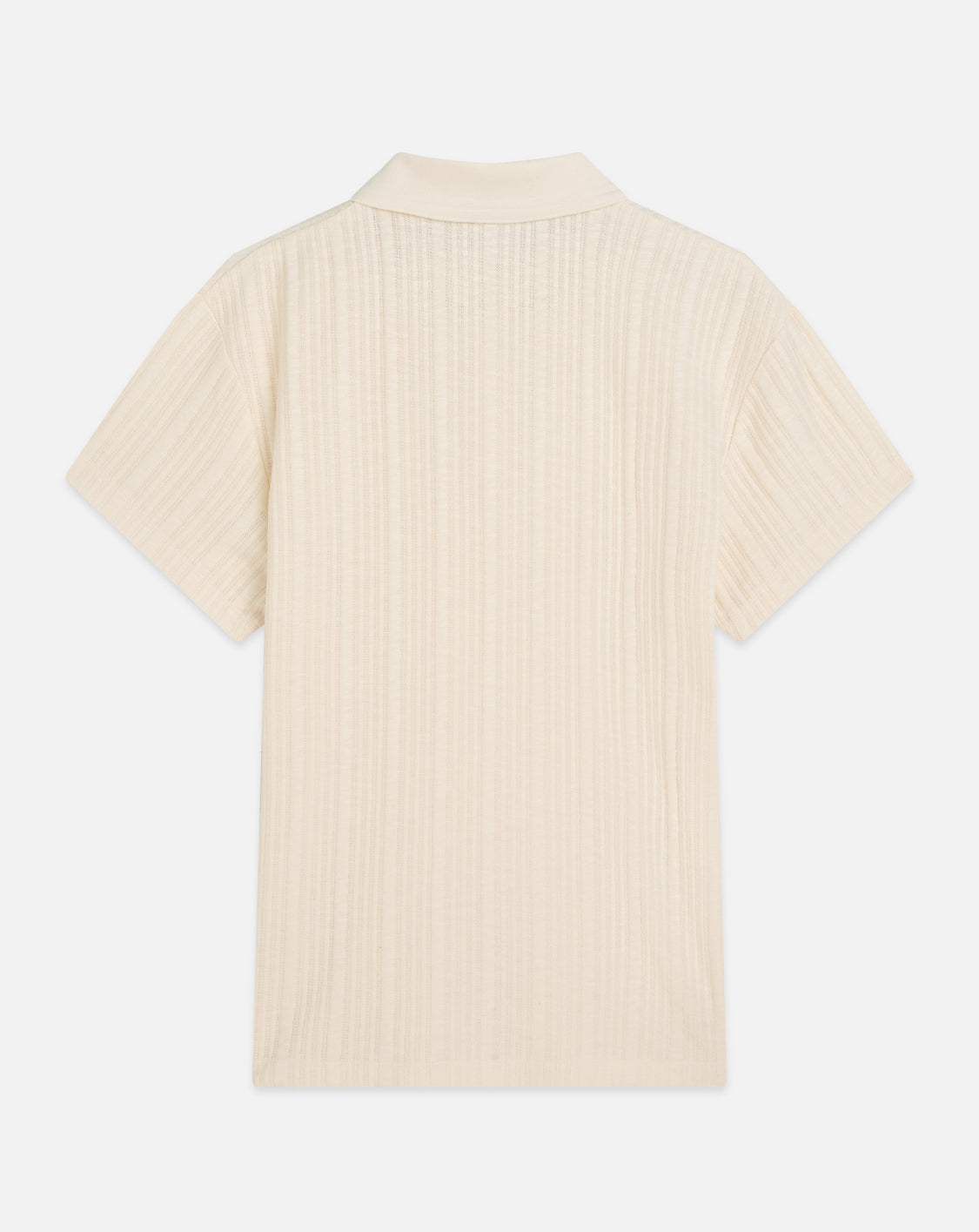 SCOTCH & SODA - Structured Ribbed Relaxed Fit Polo in Eggnog