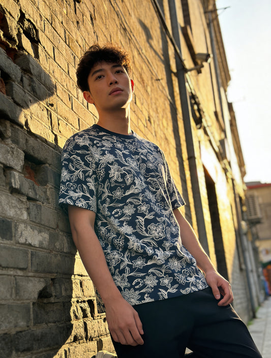 SCOTCH & SODA - Printed Regular Fit T-Shirt