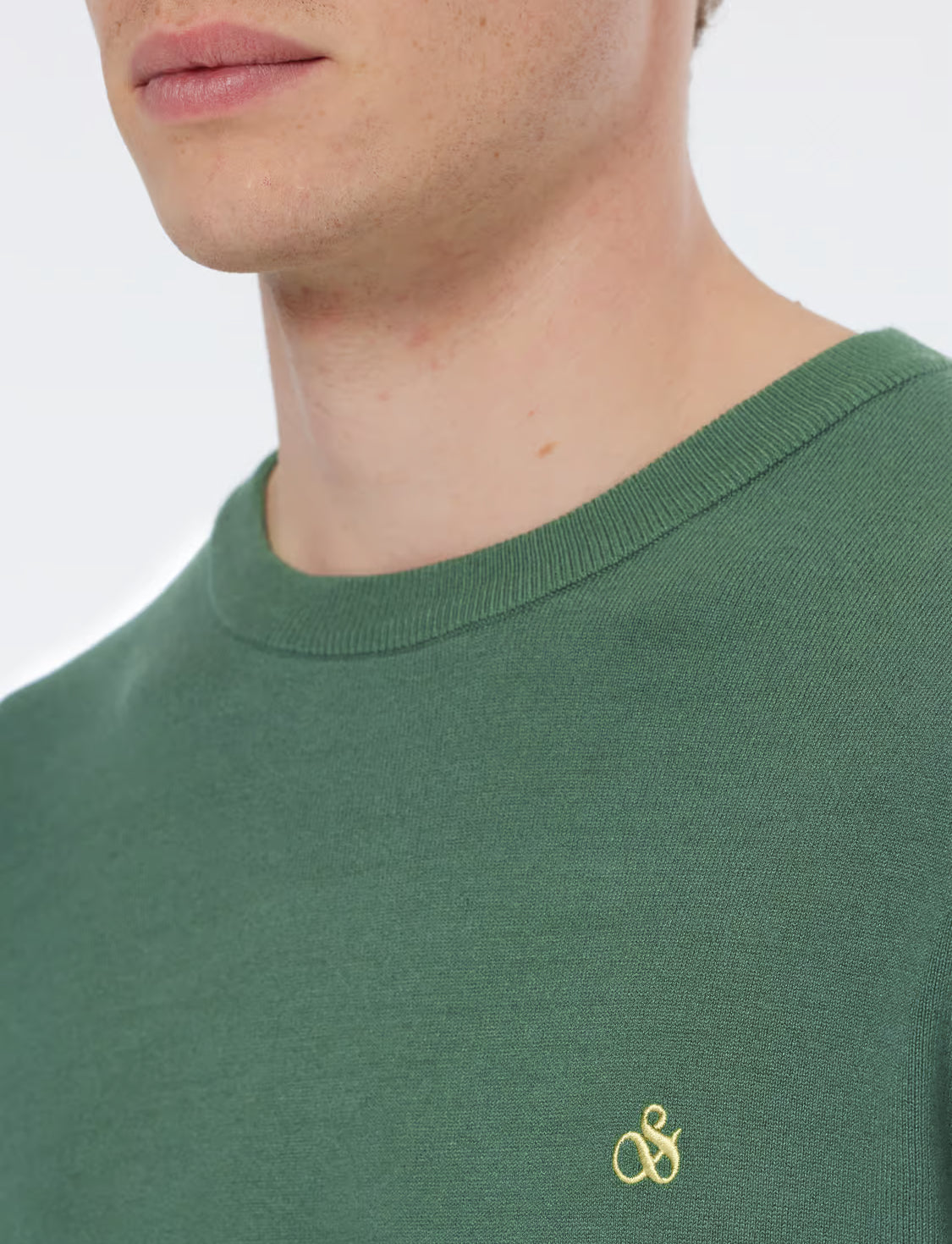 SCOTCH & SODA - Regular Fit Crewneck in Sage Green