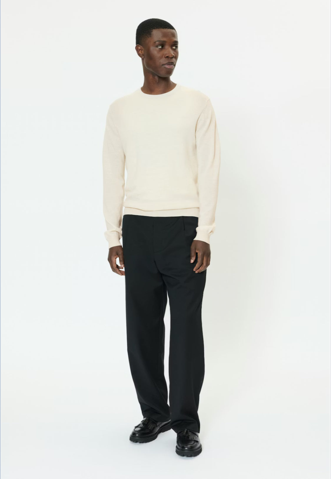 MATINIQUE - Margrate Merino in Off White Melange