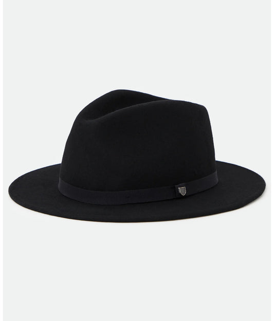 BRIXTON - Messer Packable Fedora in Black