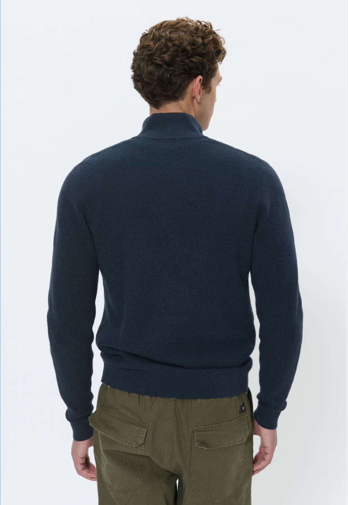MATINIQUE - Lagoon Z 1/4 Zip Pullover in Dark Navy