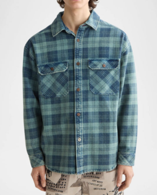 SCOTCH & SODA - Washed Check Denim Overshirt