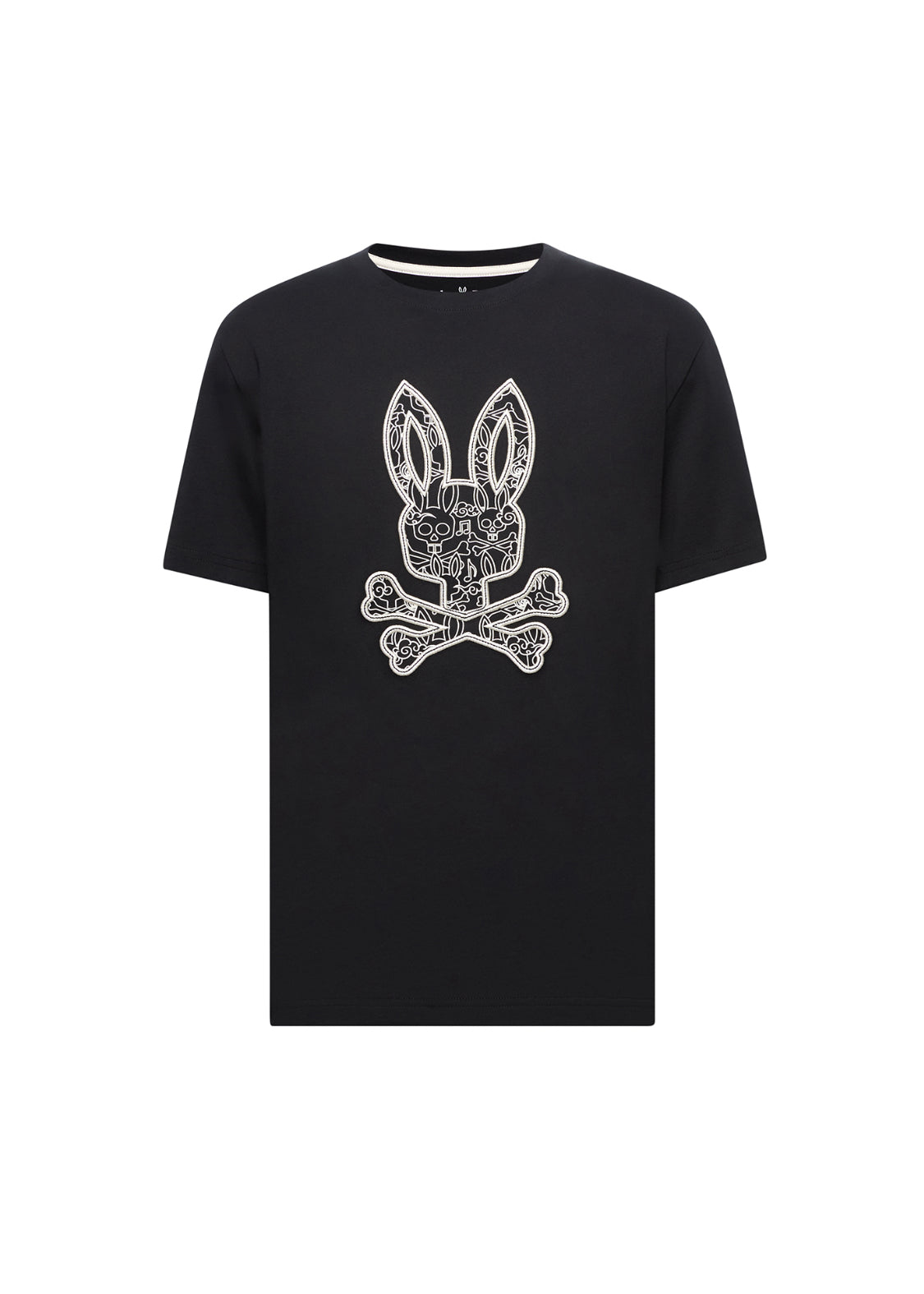 PSYCHO BUNNY - Oscar Bunny Graphic Tee in Black
