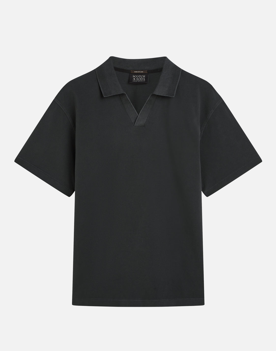 SCOTCH & SODA - 3 Crosses Pique Relaxed Fit Garment Dyed Polo