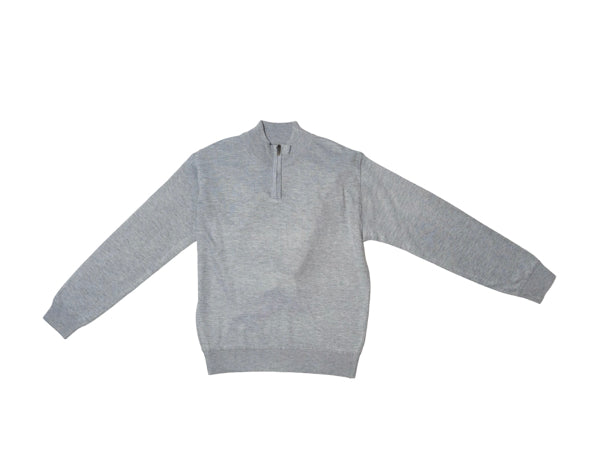 Isaac Mizrahi - Boys Quarter Zip Sweater (Grey)