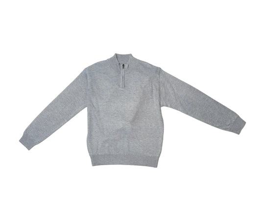 Isaac Mizrahi - Boys Quarter Zip Sweater (Grey)