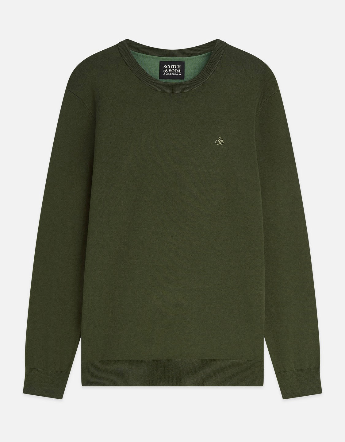 SCOTCH & SODA - Ecovero Pullover in Forest Night